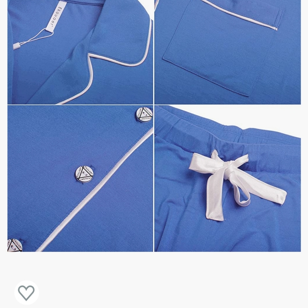 Ekouaer Pajamas Short Sleeve set